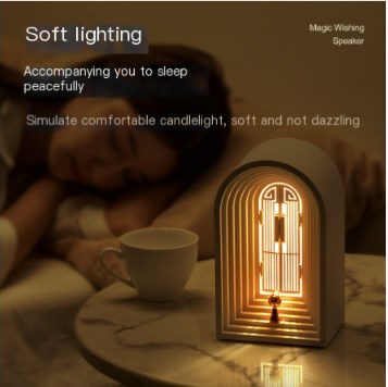 Nordic LED Table Lamp with Bluetooth Speaker and Night Light