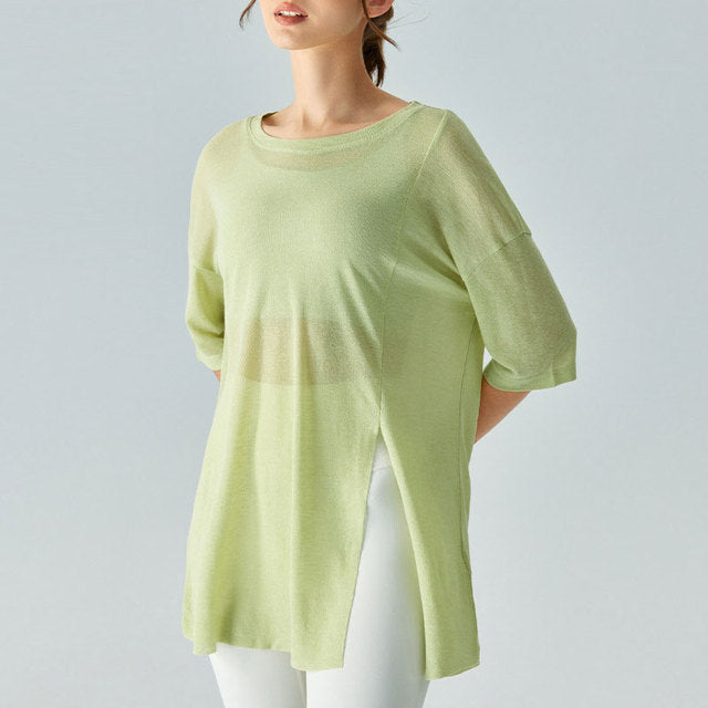 Lightweight Loose Yoga Cover-Up for Women