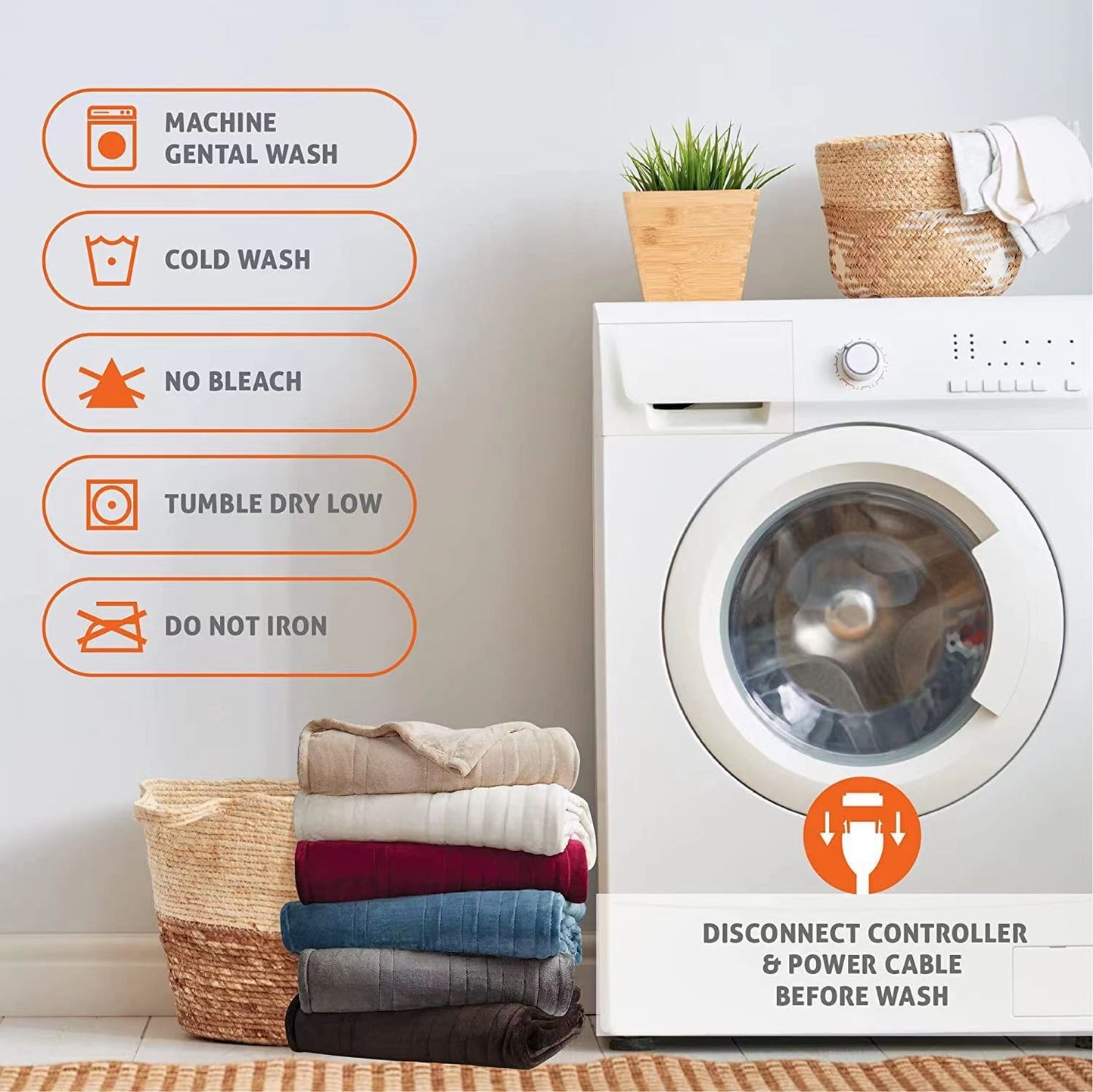 Washable Electric Heating Blanket