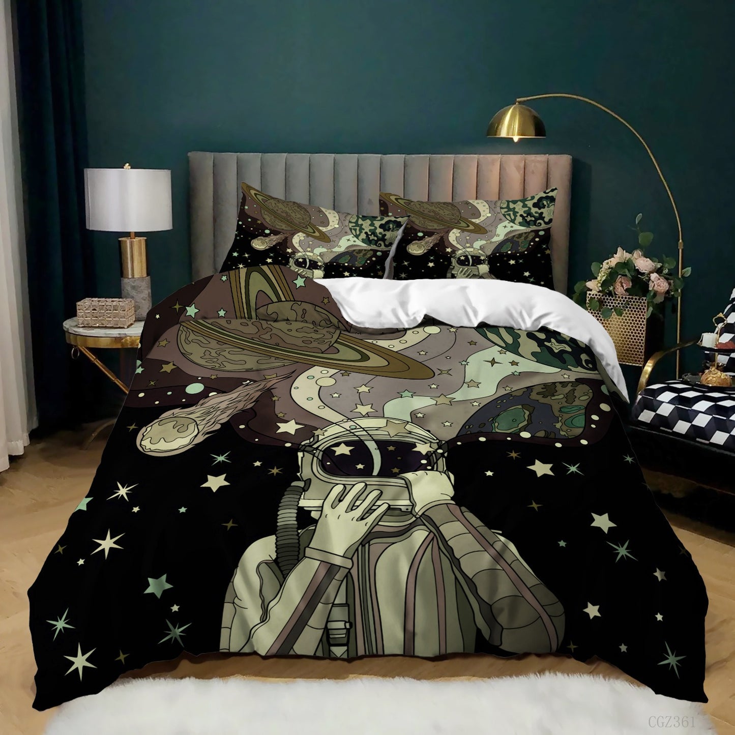 Spaceship Rocket Down Quilt Cover Set
