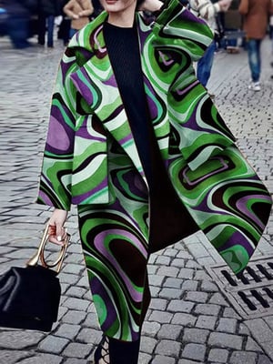 Casual Long Solid Warm Wool Coat