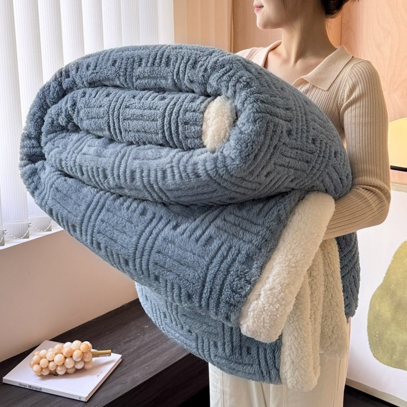 Thick Coral Fleece Winter Blanket