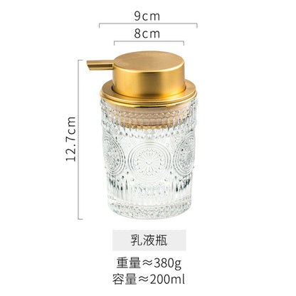 Luxurious Glass Soap Dispenser for Home and Hotels