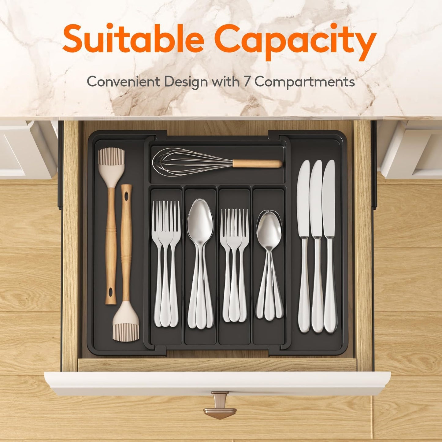 Expandable Kitchen Drawer Organizer