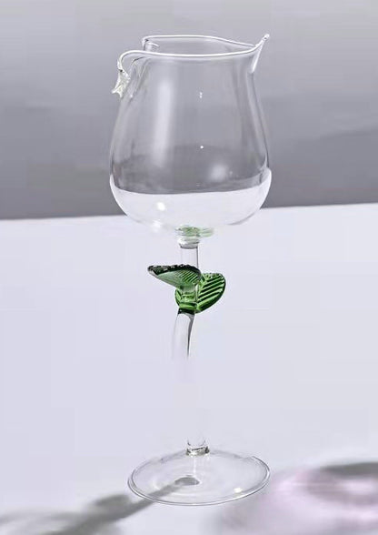Creative Shark High Wine Glass with Octopus Design