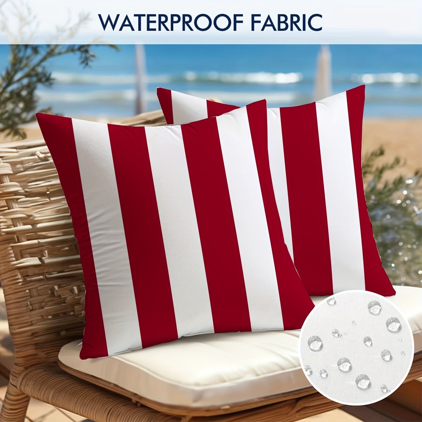 Waterproof Geometric Pillowcase 45x45cm