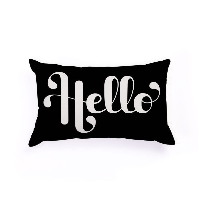 Nordic Geometric Elk Flag Custom Plush Pillow