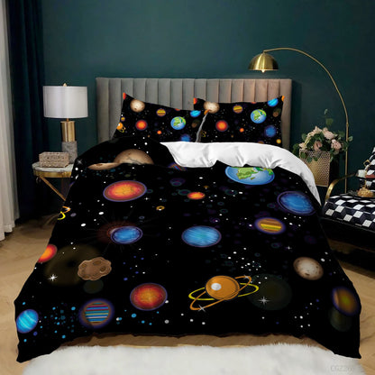 Spaceship Rocket Down Quilt Cover Set