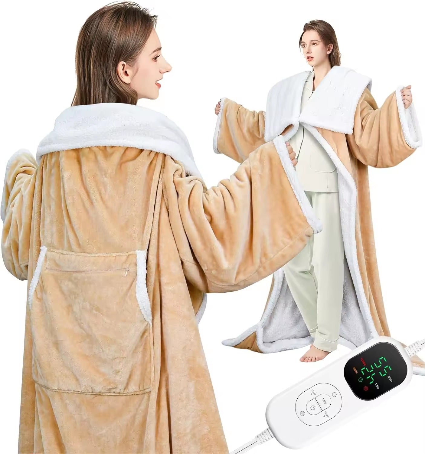 Portable Electric Blanket with Foot Pocket