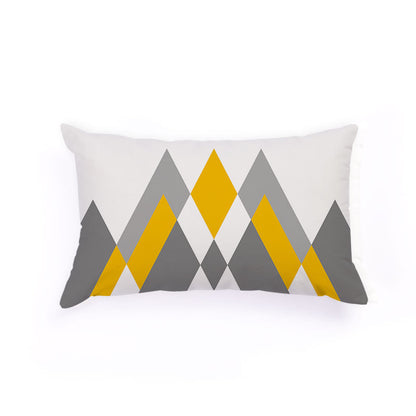 Nordic Geometric Elk Flag Custom Plush Pillow