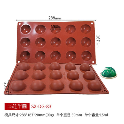 Sanjin 6-Cavity Silicone Mold for DIY Chocolate & Candy
