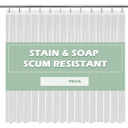 Transparent Waterproof Bath Curtain Liner