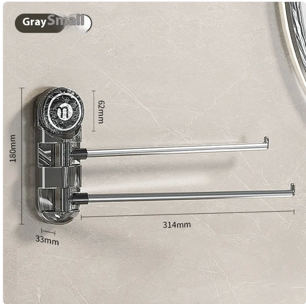 Punch-Free Rotating Towel Rack