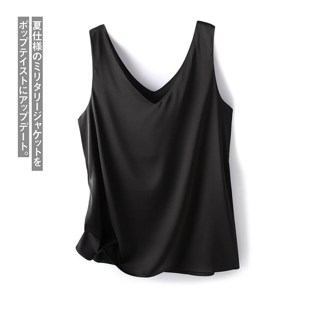 Chic Women's Satin Silk Top