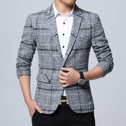 Men's Slim Fit Casual Blazer for Youth Fashion Wear