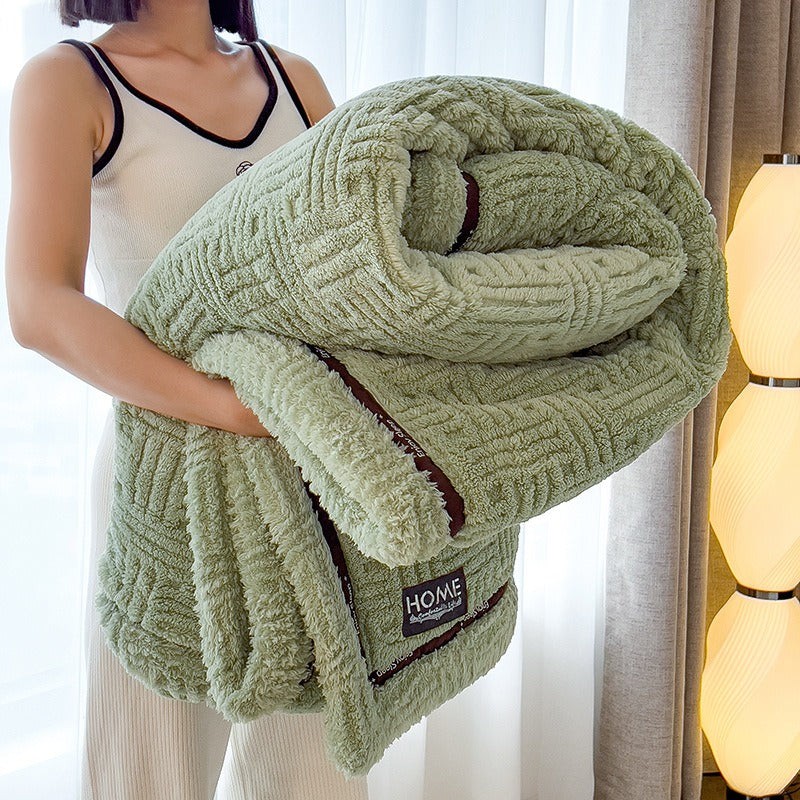 Thick Coral Fleece Winter Blanket