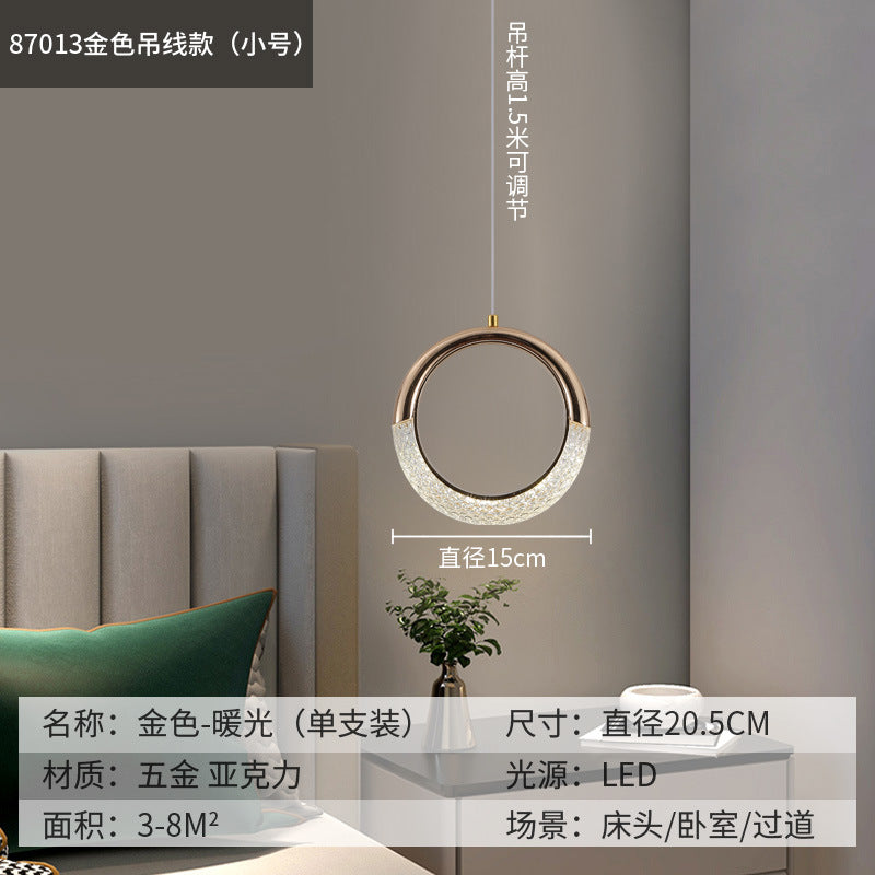 Nordic-Style Minimalist Pendant Light for Bedroom