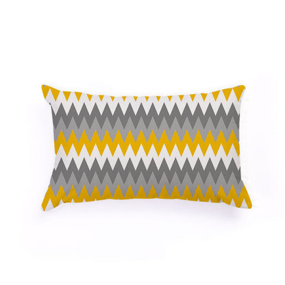 Nordic Geometric Elk Flag Custom Plush Pillow