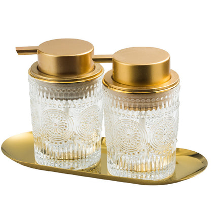 Luxurious Glass Soap Dispenser for Home and Hotels