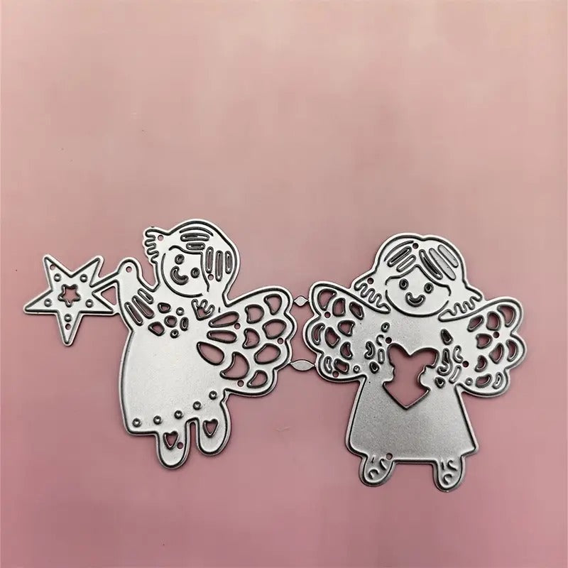 2pcs Angels Metal Cut Dies for DIY Greeting Cards