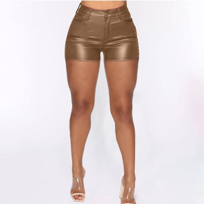 Large Women's Fashion High Waist Tight Shorts