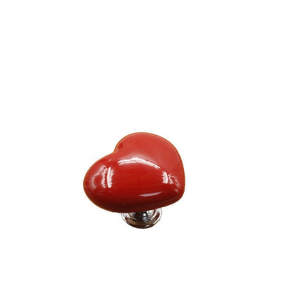 Heart-Shaped Ceramic Cabinet Handle