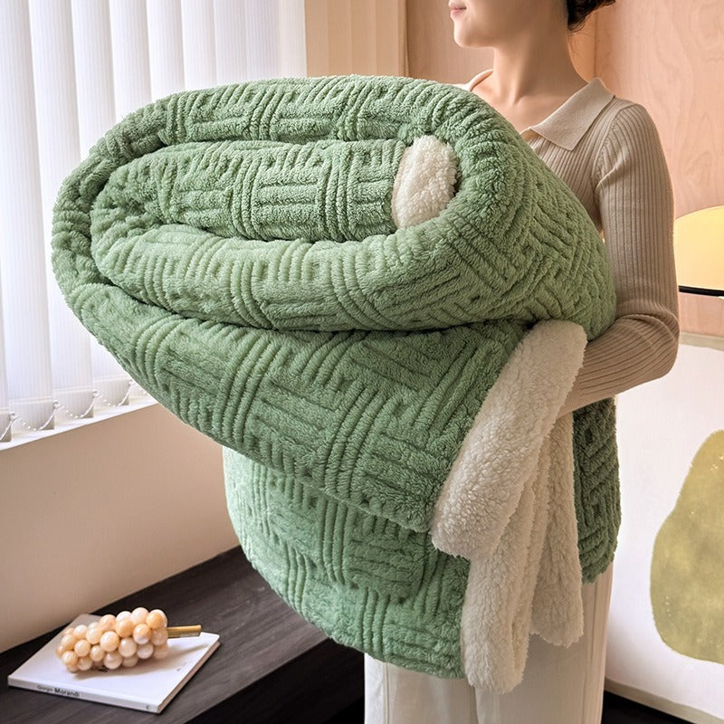 Thick Coral Fleece Winter Blanket