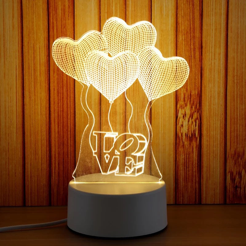 New 3D Switch Colorful Night Light for Smart Home