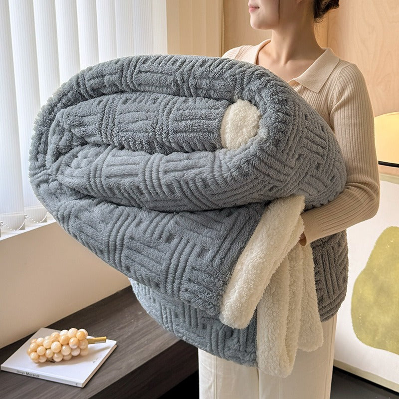 Thick Coral Fleece Winter Blanket