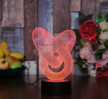 Touch Control 3D Colorful LED Night Light Decor