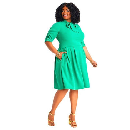 Chic Oversized Bow Dress - Top Choice