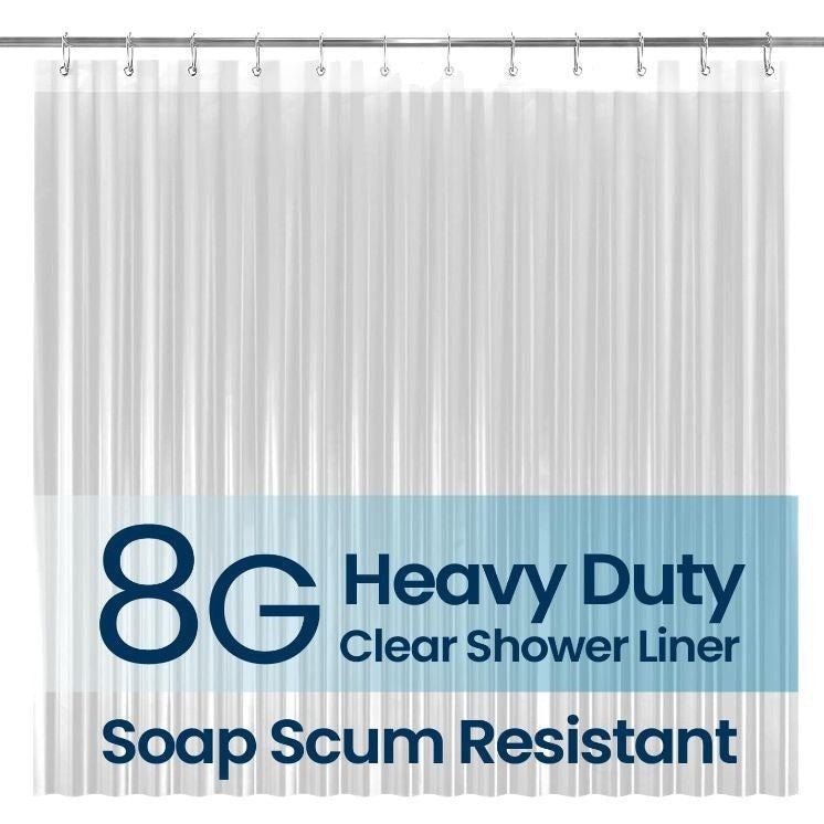 Transparent Waterproof Bath Curtain Liner