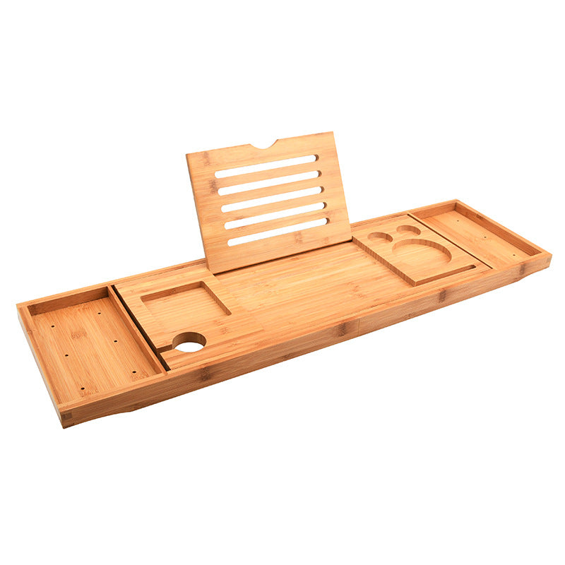 Expandable Non-Slip Bamboo Bathtub Storage Rack