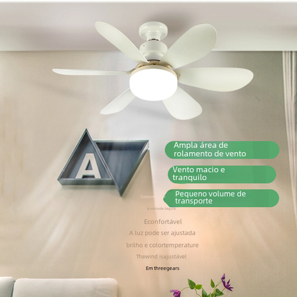 E27 Silent Small Ceiling Fan Light for Home Use