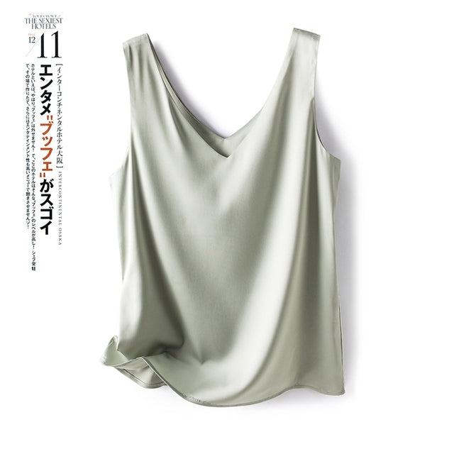 Chic Women's Satin Silk Top