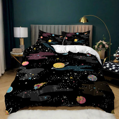Spaceship Rocket Down Quilt Cover Set