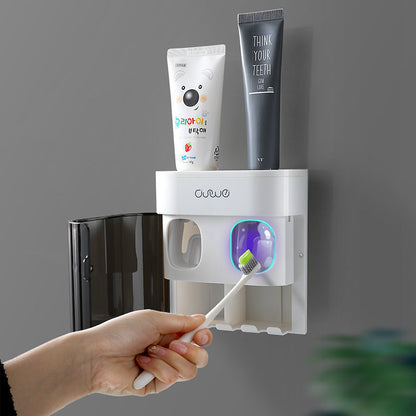Automatic Toothpaste Dispenser Set with Wall Mount