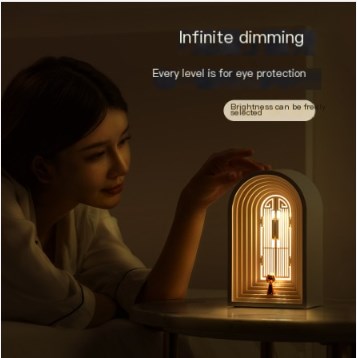 Nordic LED Table Lamp with Bluetooth Speaker and Night Light