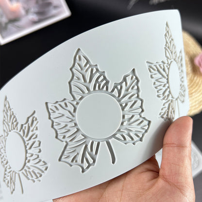 Pineapple Fruit Crisps Silicone Lace Mat for Baking