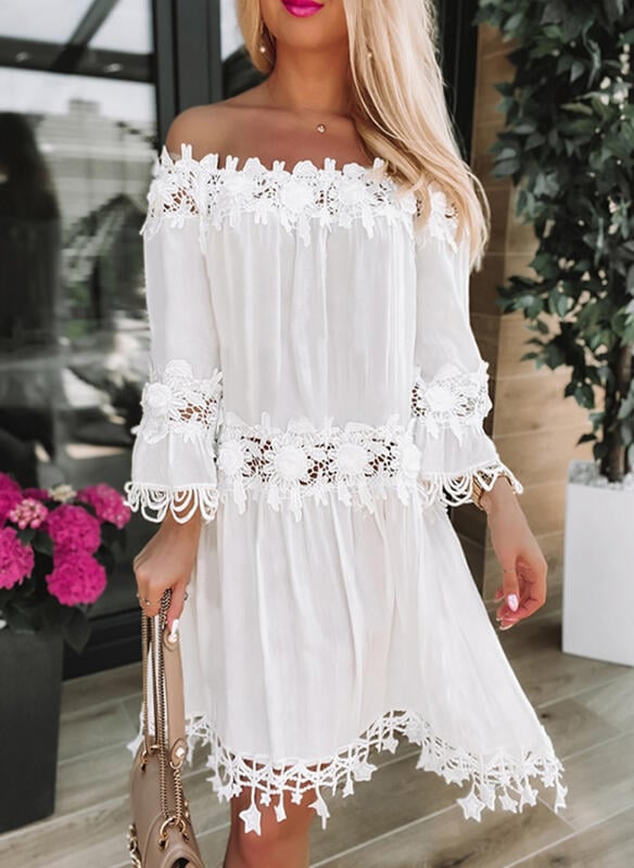 One-Shoulder Lace Dress for Women