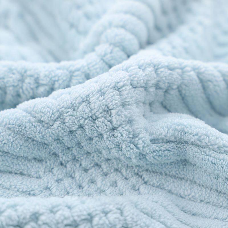 Coral Fleece Absorbent Towel Set