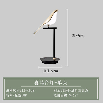 Modern Minimalist Creative Bird Wall Light for Home
