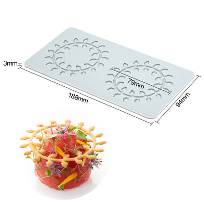 Pineapple Fruit Crisps Silicone Lace Mat for Baking