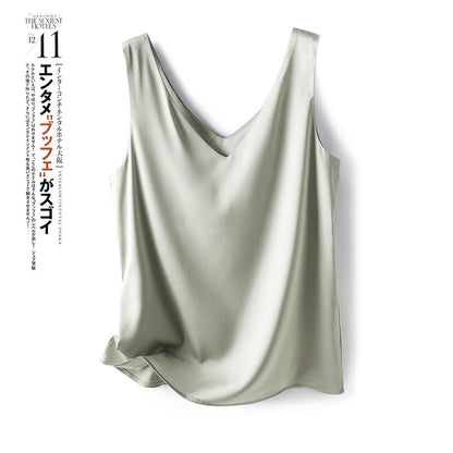 Chic Women's Satin Silk Top