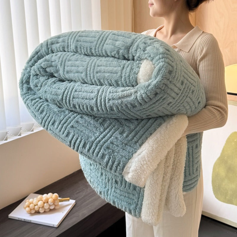 Thick Coral Fleece Winter Blanket