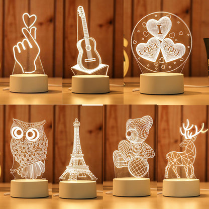 New 3D Switch Colorful Night Light for Smart Home