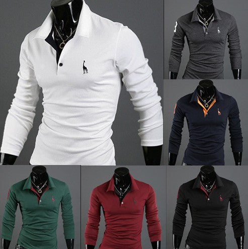 Deer Embroidered Long Sleeve Tee