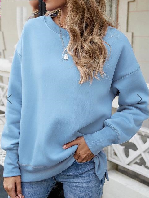 Cotton Simple Color Sweater for Versatile Styling