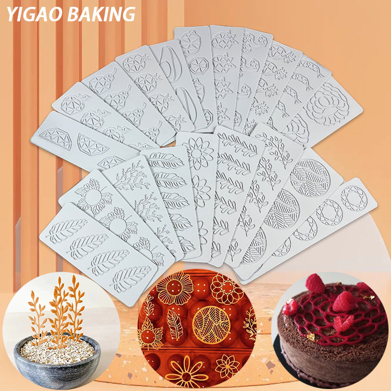 Pineapple Fruit Crisps Silicone Lace Mat for Baking