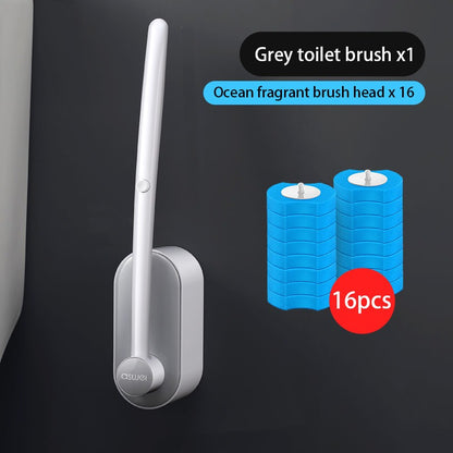 Disposable Toilet Cleaning Brush Set